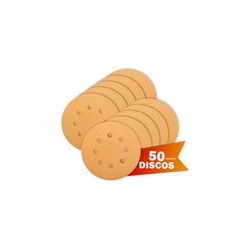 Lija Velcro C470 G80 para Madera/pintura 5 Pulgadas 50 Piezas Bosch