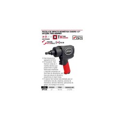 Pistola Impacto Neumática 1/2 442.7ft-lb Up731a Urrea-h
