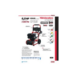 Hidrolavadora A Gasolina 3,200 Psi 6.5 Hp Hg865 Urrea-h