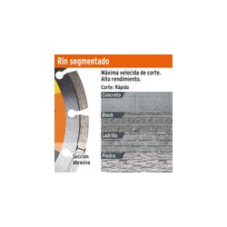 Disco de Diamante 4-1/2 X 1.2mm Rin Segmentado 27032 Pretul