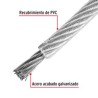 Cable Acero Recubierto 3/32 7x19 Hilos 75 Mt 44226 Fiero