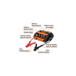 Cargador de 75 A para Baterías de 6 Y 12 V 12889 Truper